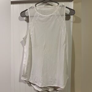 Lululemon White Sleeveless Workout Top